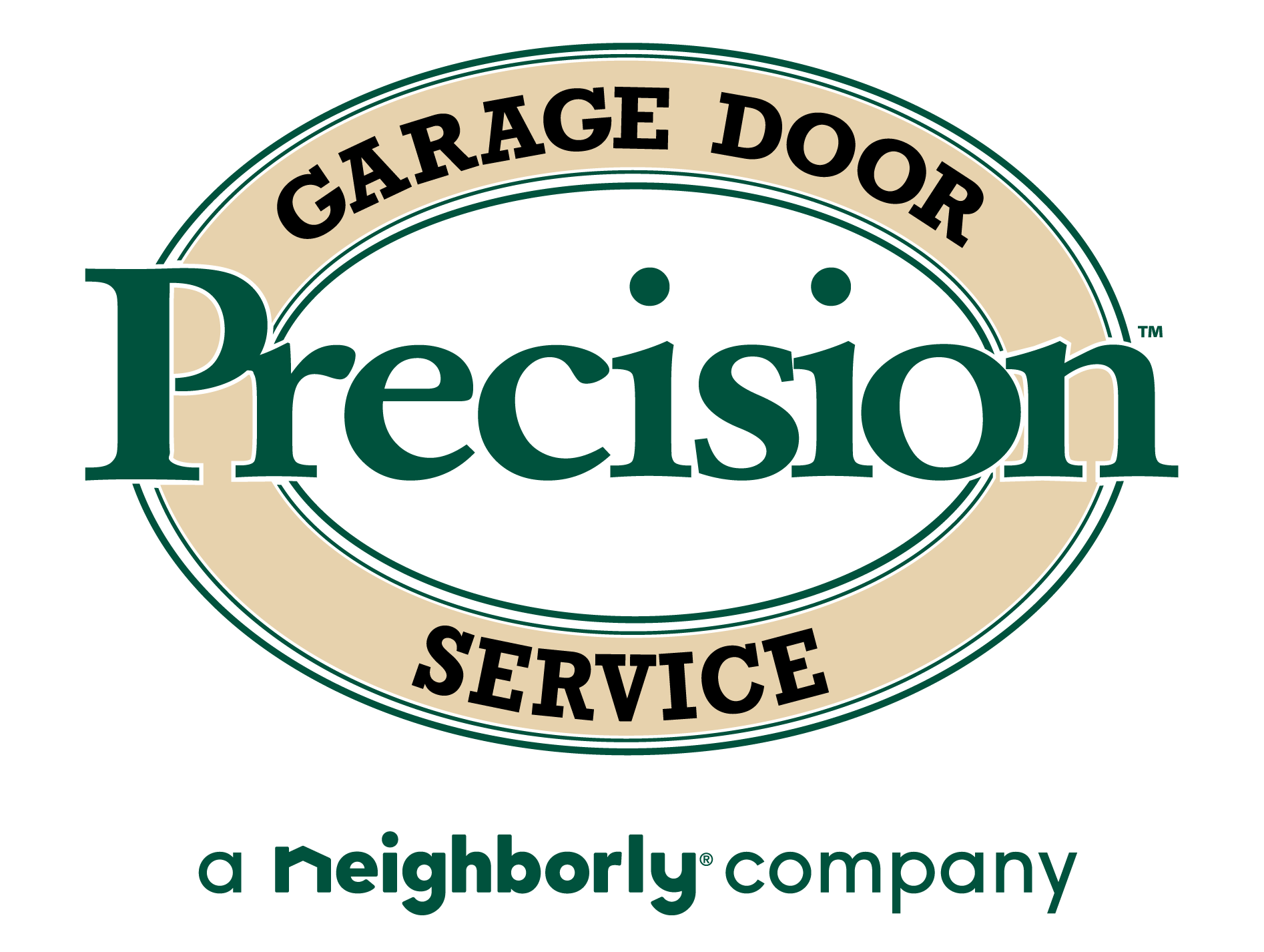 Precision Overhead Garage Door Service Logo